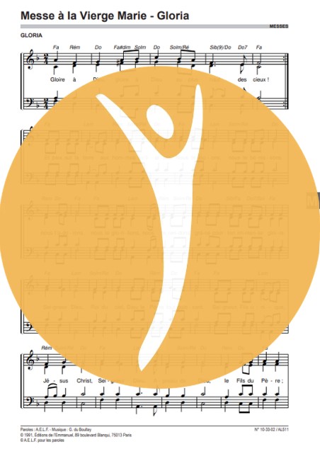 Messe à la Vierge Marie – Gloria [PARTIEV]