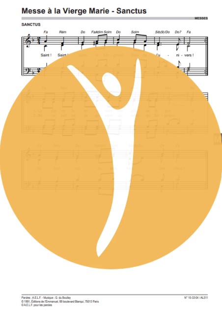 Messe à la Vierge Marie – Sanctus [PARTIEV]