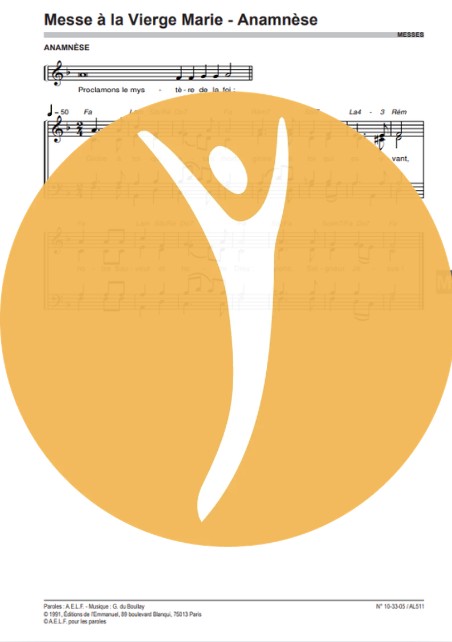 Messe à la Vierge Marie – Anamnèse [PARTIEV]